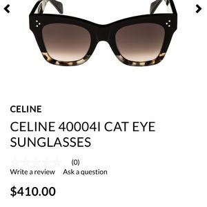 Celine cat eye sunglasses